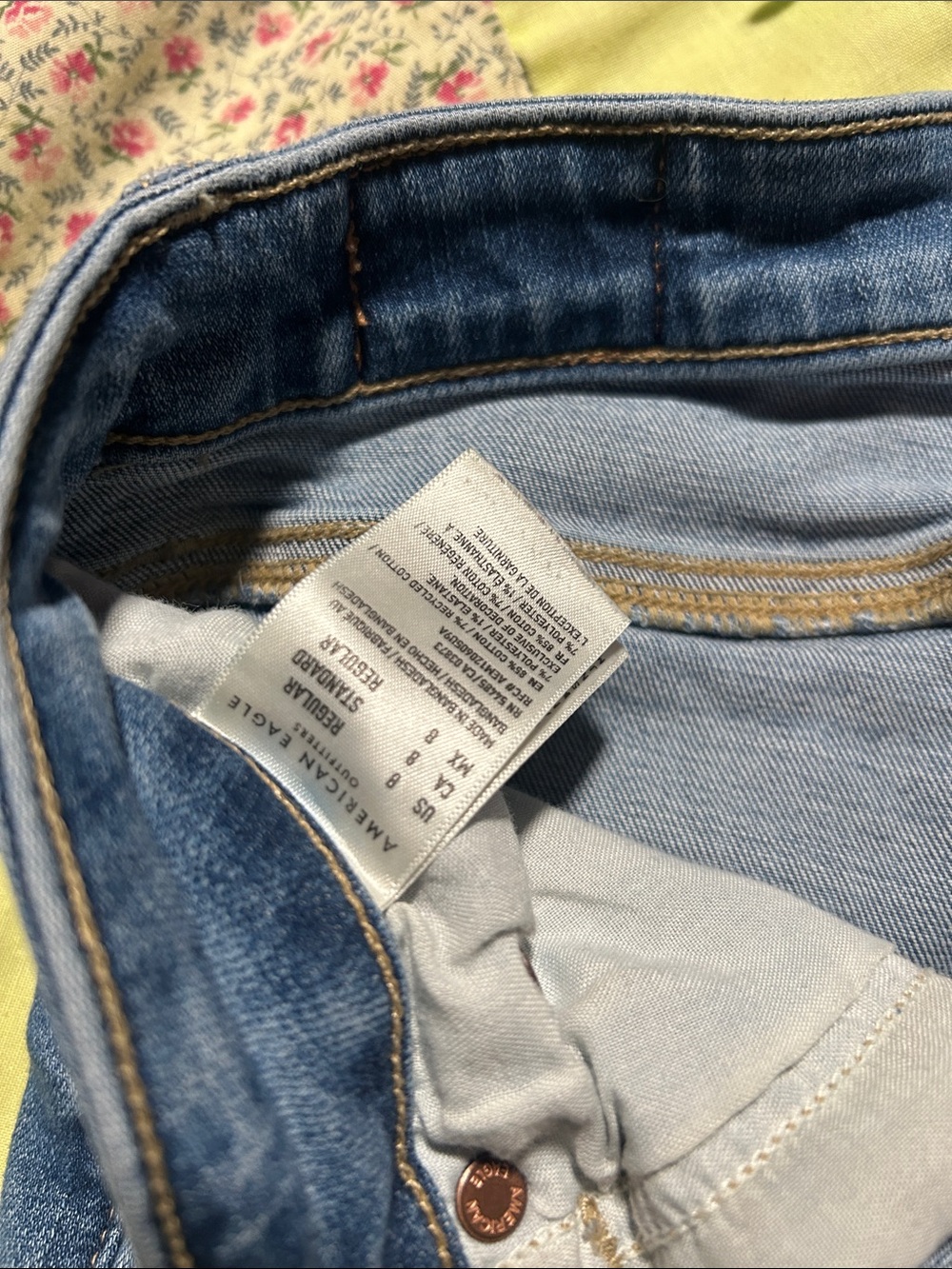 American Eagle Light Blue Stretch Denim Jean shorts